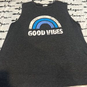 good vibes rainbow tank
